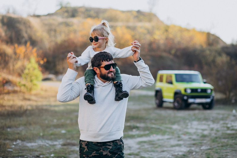 Roadtrip tijdens vader dochter vakantie